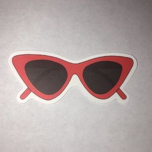 Vintage Red Clout Goggle Glasses Sticker